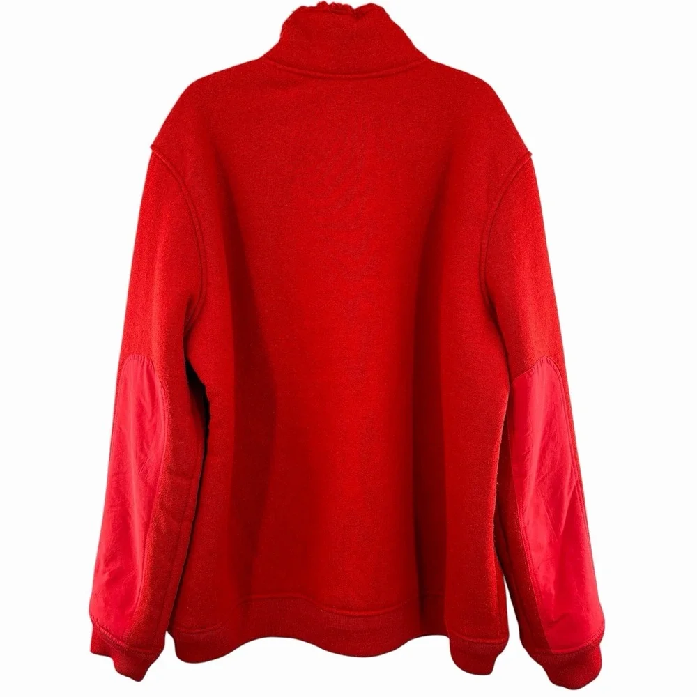 Ralph Lauren Polo Mens XLT Red‎ Full Zip Sherpa Lining Sweater Pony Heavyweight